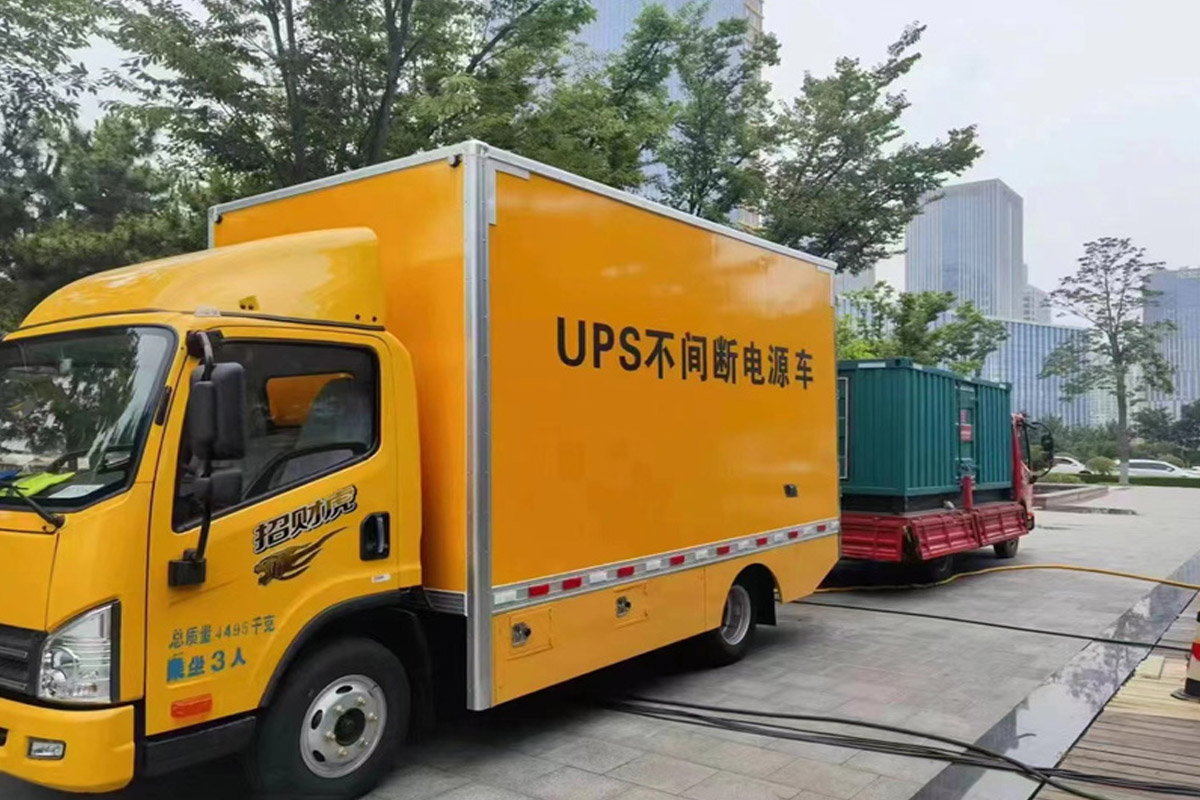 应县发电机租赁施工现场